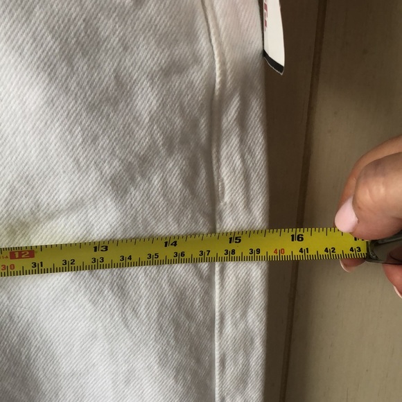 NWT • ZARA High Rise Straight White Denim Jean - Picture 9 of 15